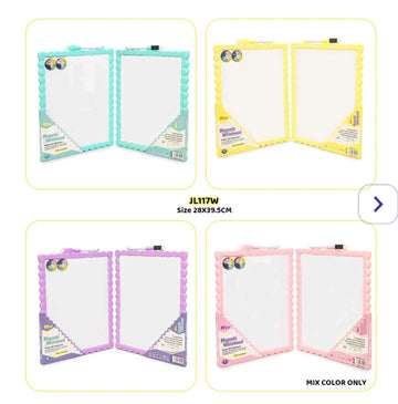 Jl117W Writing White Board Magnetic 28X39.5Cm