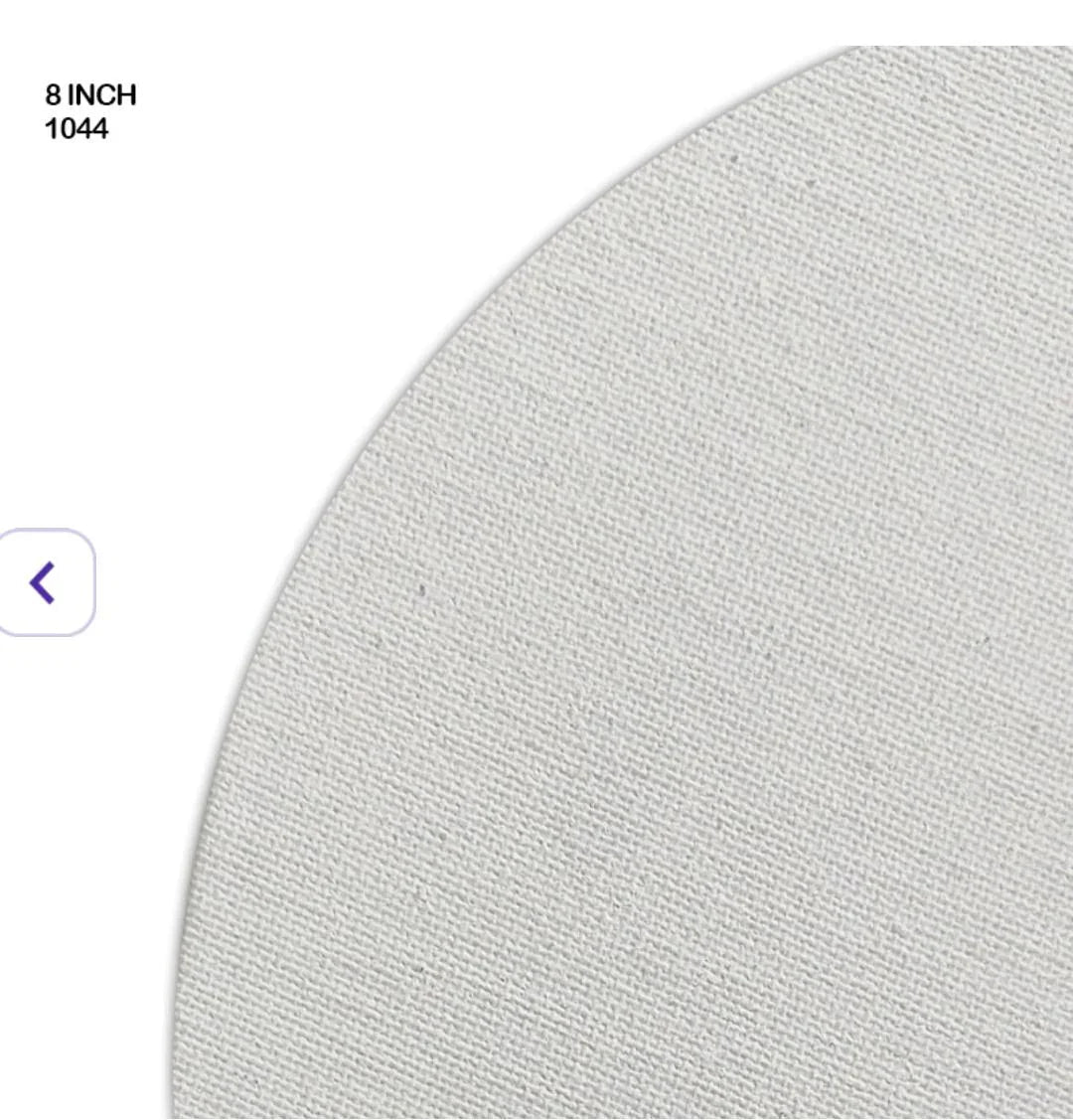 Ao Canvas Board Round  8 Inch (1044)