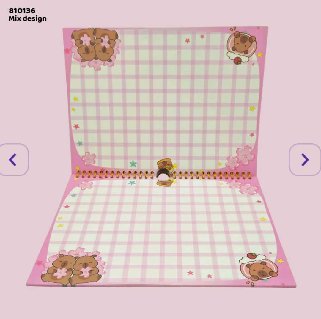 810136 Planner Cartoon Print Spiral 210X280Mm