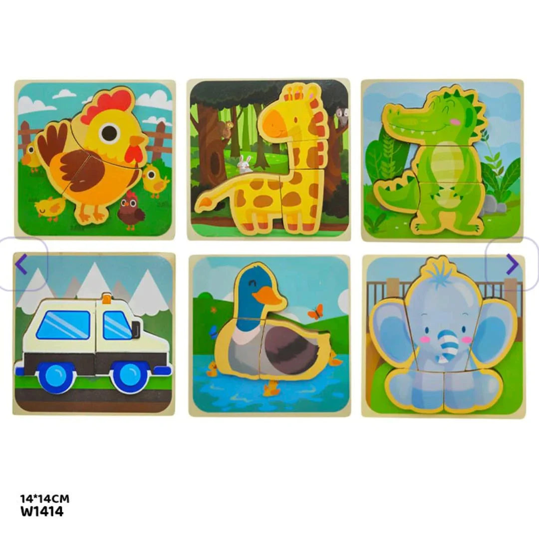 Wt Animal 3D Puzzle 14*14Cm W1414