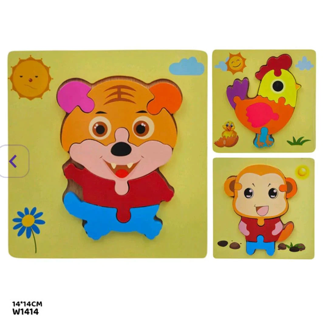Wt Animal 3D Puzzle 14*14Cm W1414