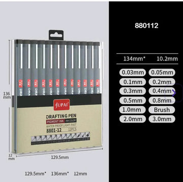 Drafting Pen 12Pcs Set 880112