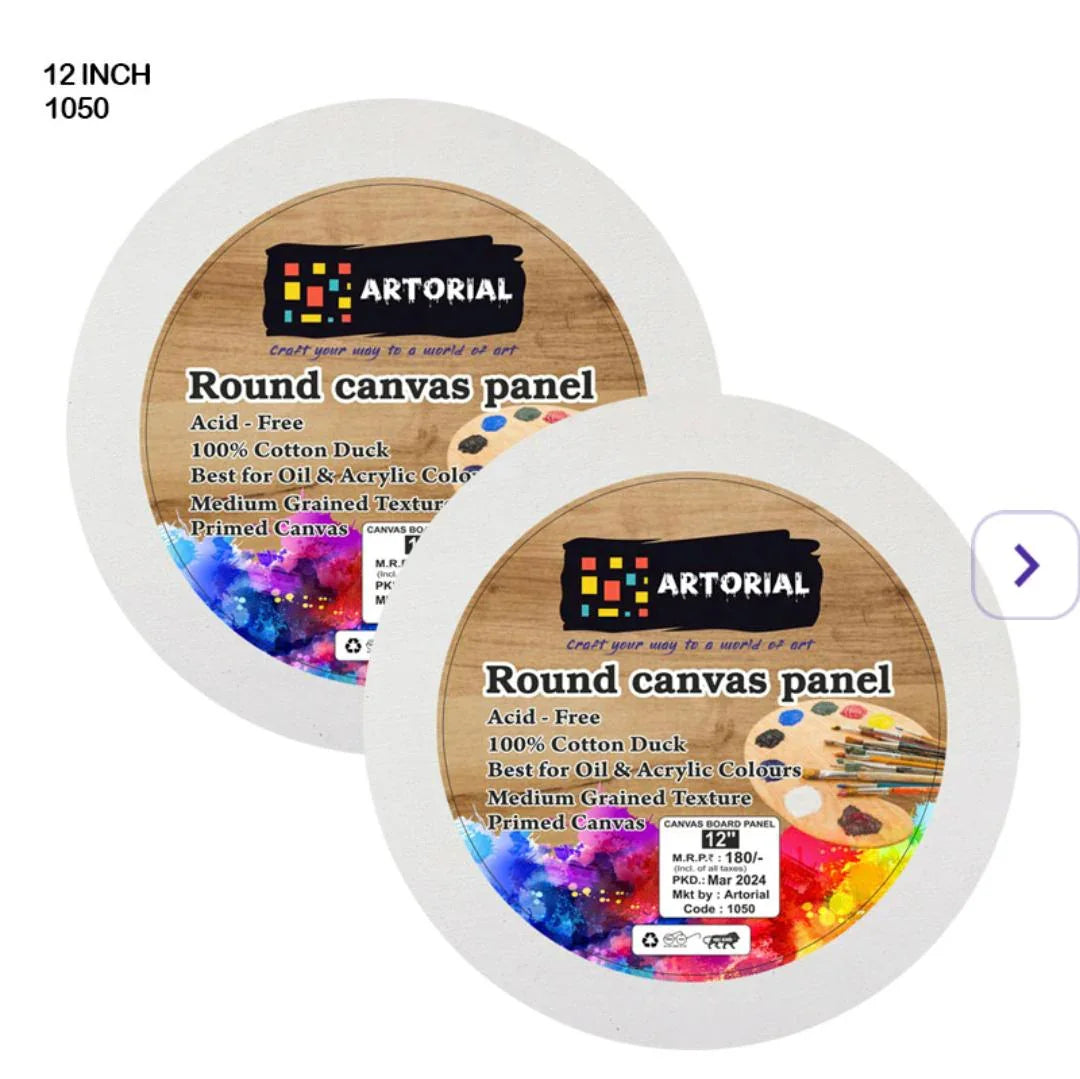 Ao Canvas Board Round 12 Inch (1050)