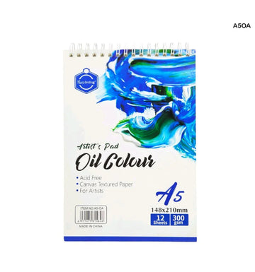 A5 Oil Color Artist Pad 210X148Mm 12Page 300Gsm Spiral(A5Oa)