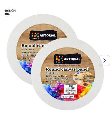 Ao Canvas Board Round 10 Inch (1045)