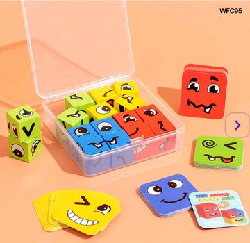 Wt Face Change Rubiks Cube 9.5X9.5Cm Pp Box (Wfc95)