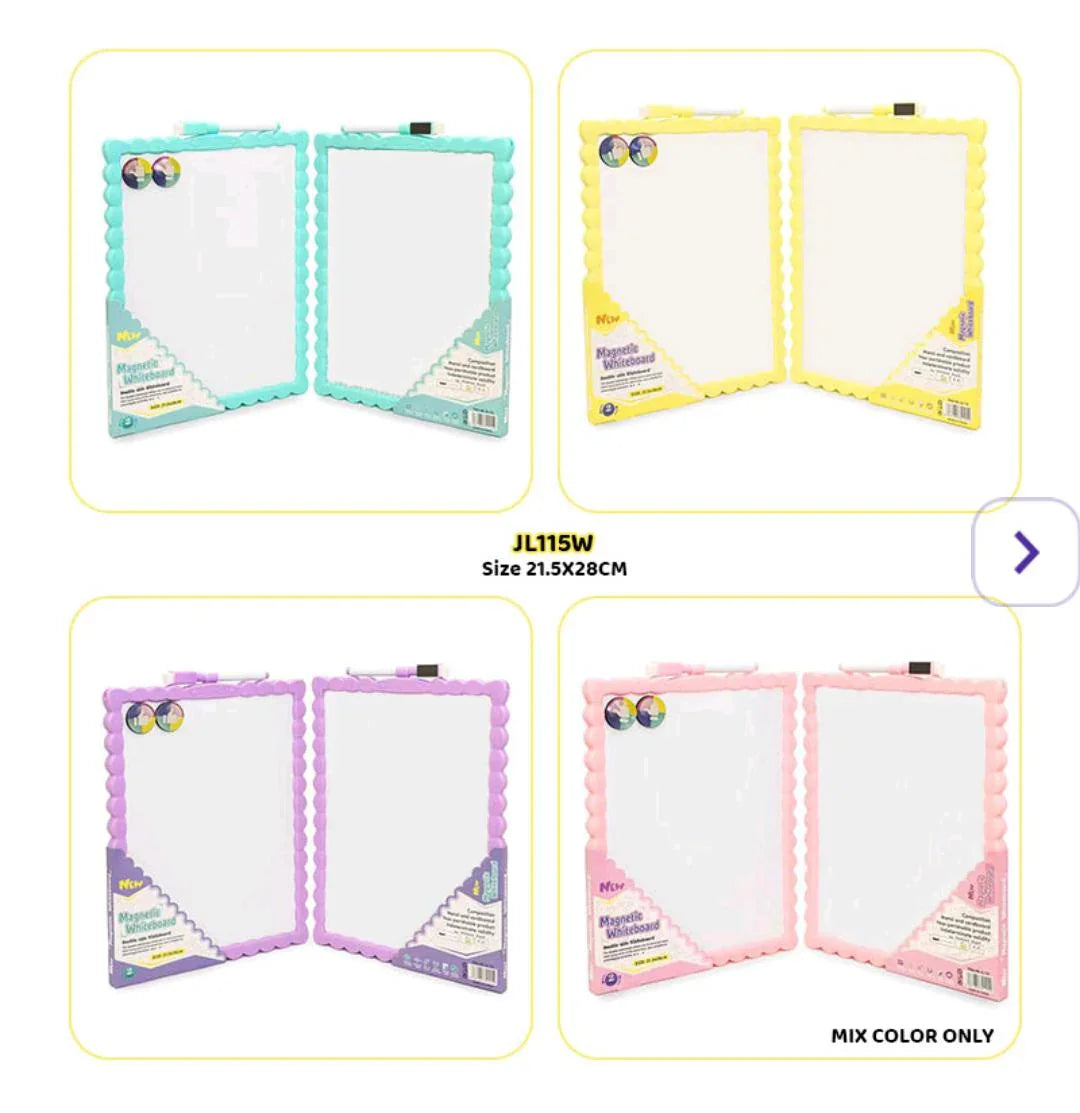 Jl115W Writing White Board Magnetic 21.5X28Cm