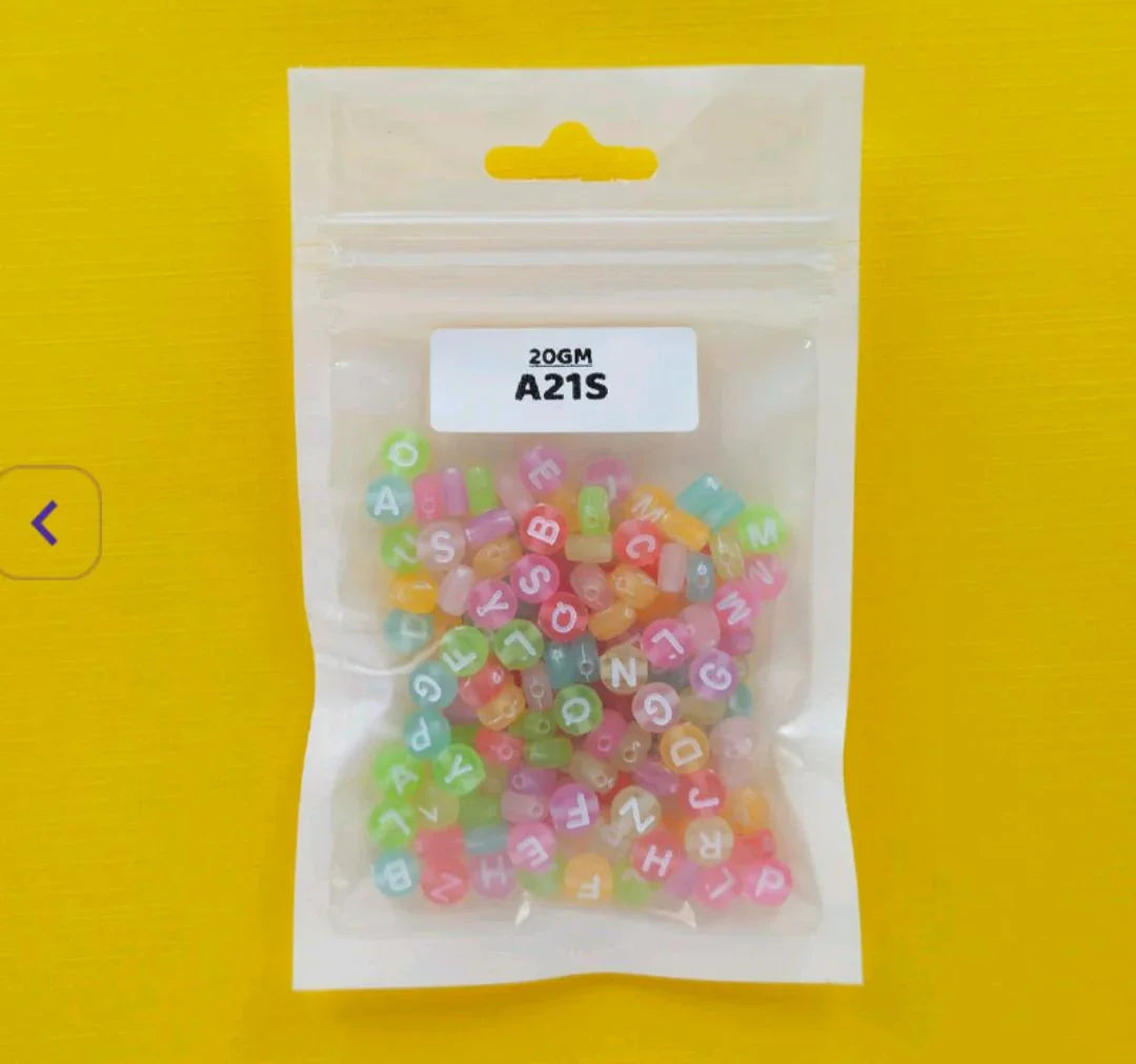 Bracelet Beads Plastic 20Gm (A21S)