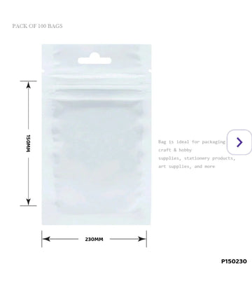 Pp Bag 150X230Mm 100Pcs P150230