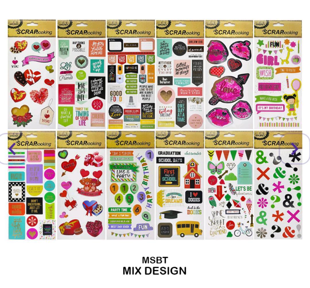 Msbt Scrap Book Sticker (Mix)