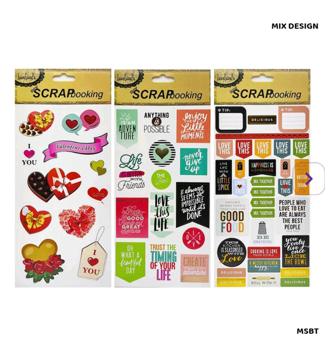Msbt Scrap Book Sticker (Mix)