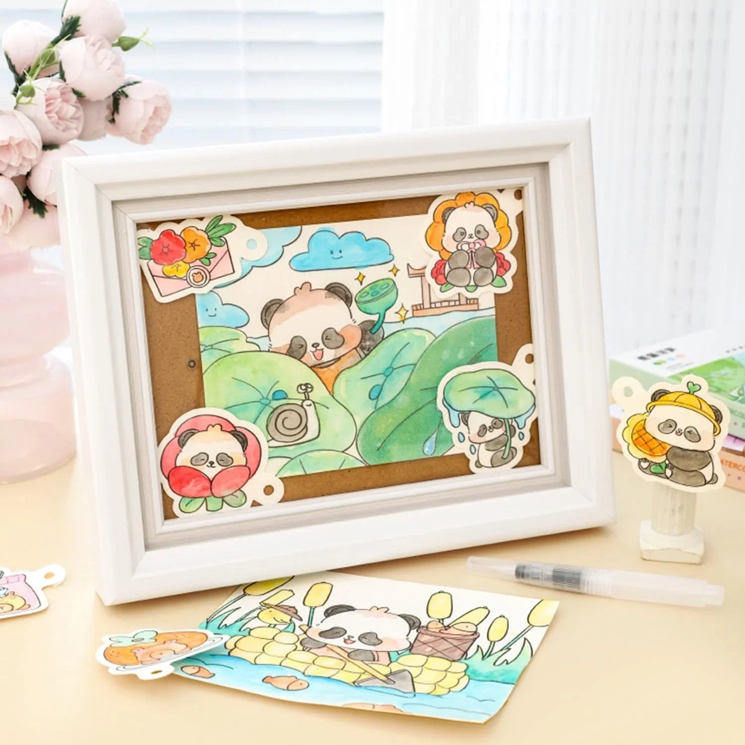 Premium Watercolouring Book for Kids l Return Gift l summer Activity l Pack Of 1 book