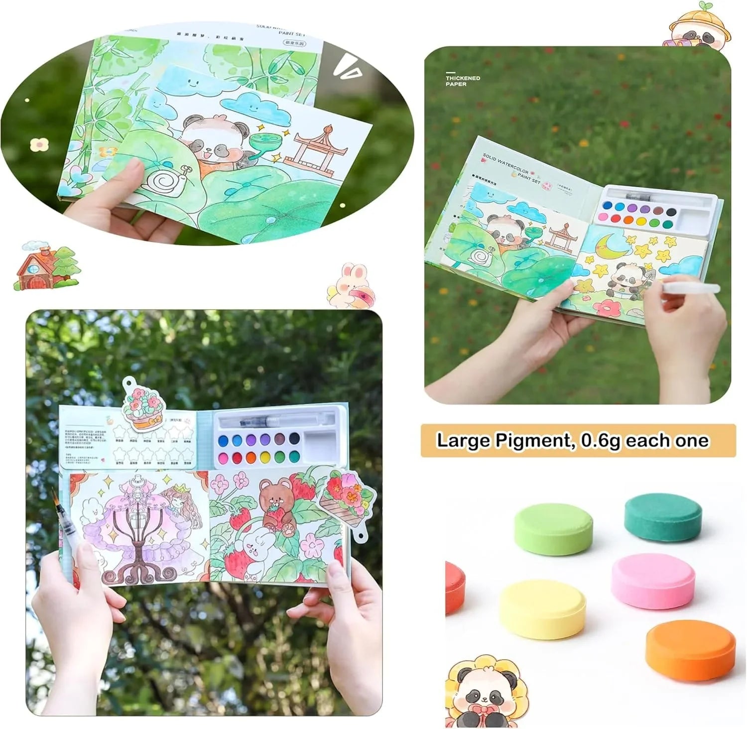 Premium Watercolouring Book for Kids l Return Gift l summer Activity l Pack Of 1 book