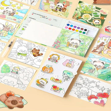 Premium Watercolouring Book for Kids l Return Gift l summer Activity l Pack Of 1 book