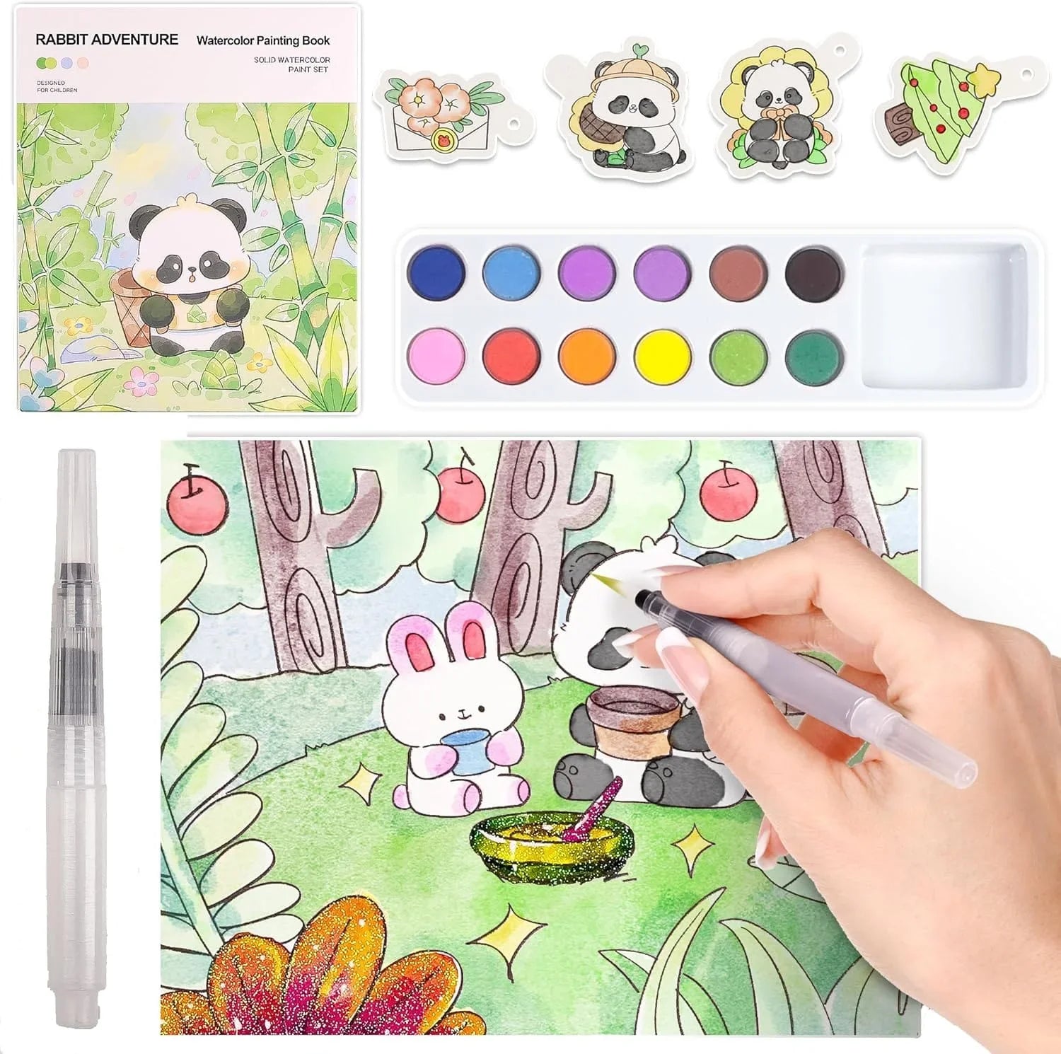 Premium Watercolouring Book for Kids l Return Gift l summer Activity l Pack Of 1 book