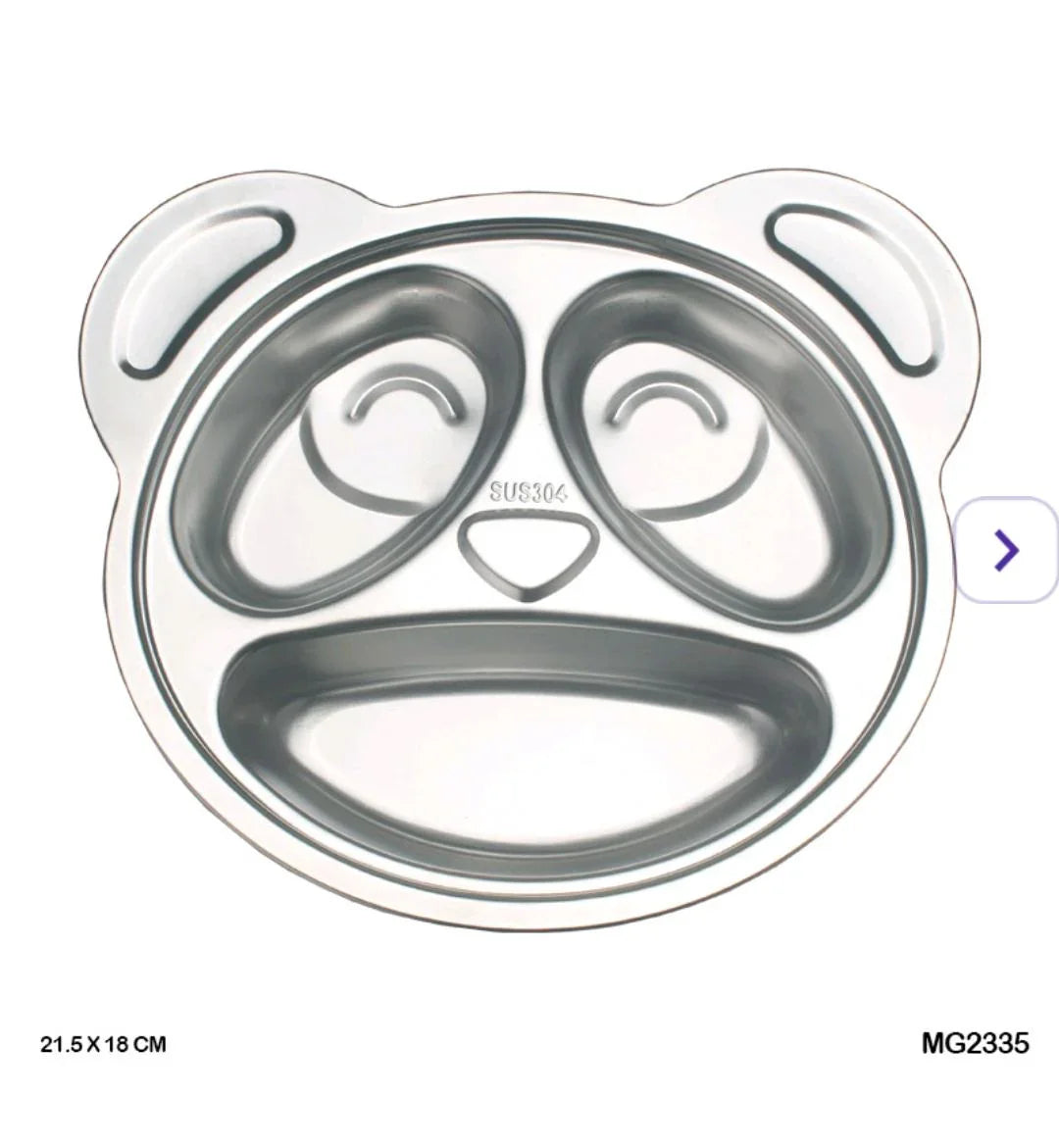 Food Plate Mg233-5 Panda 21.5 X 18 Cm