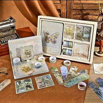 () Premium butterfly JUMBO journaling kit for 365 DAYS includes diary, tapes, stickers & sheets