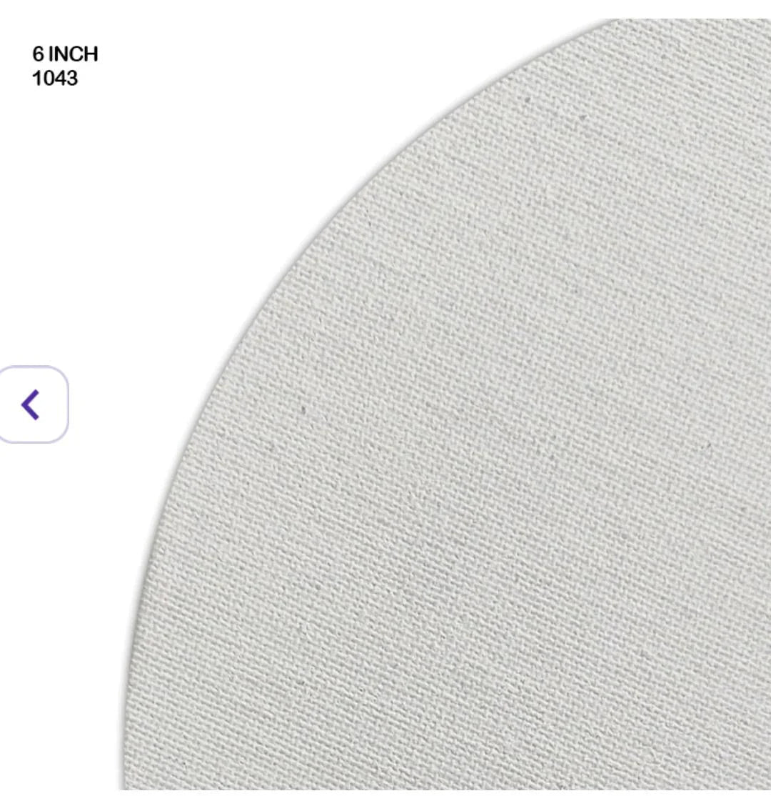Ao Canvas Board Round  6 Inch (1043)