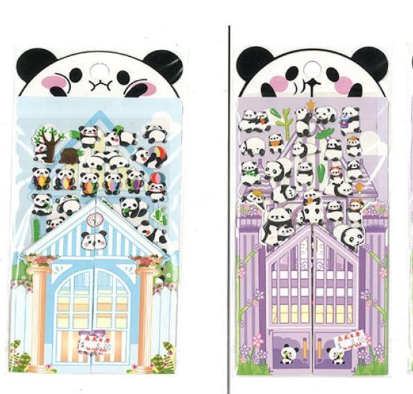 Cute puffy Panda sticker l Pack of 1 sheet