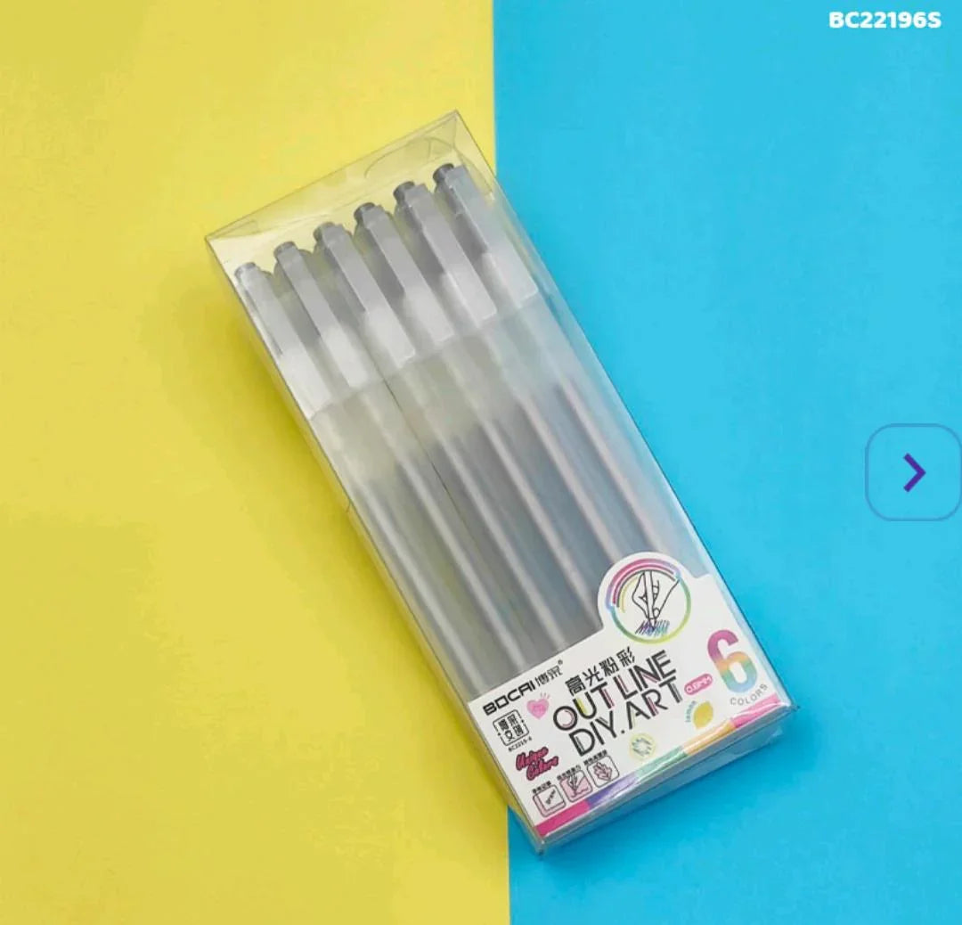 Bc22196S Silver Pen 0.8Mm 6Pcs