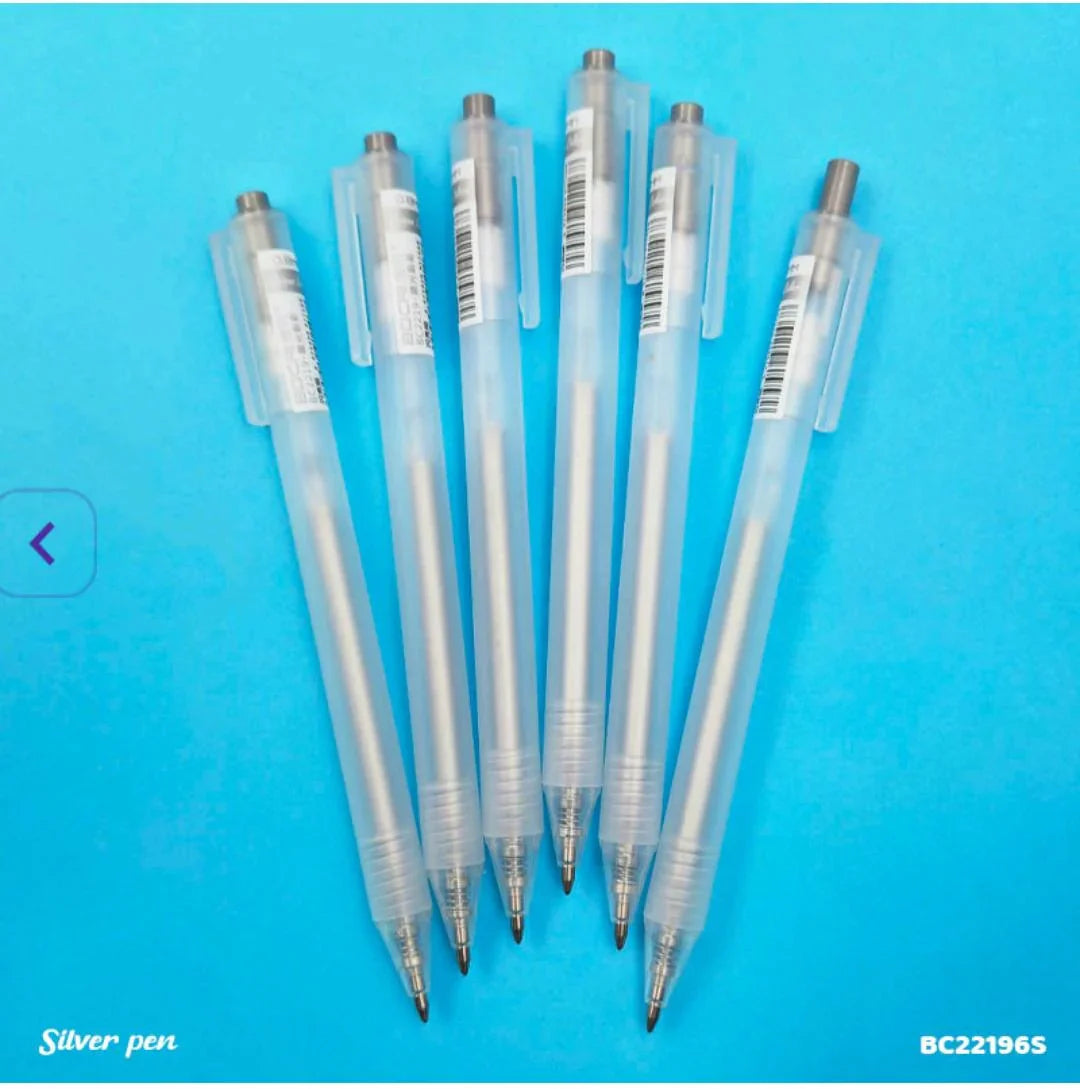 Bc22196S Silver Pen 0.8Mm 6Pcs