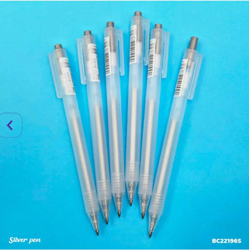 Bc22196S Silver Pen 0.8Mm 6Pcs