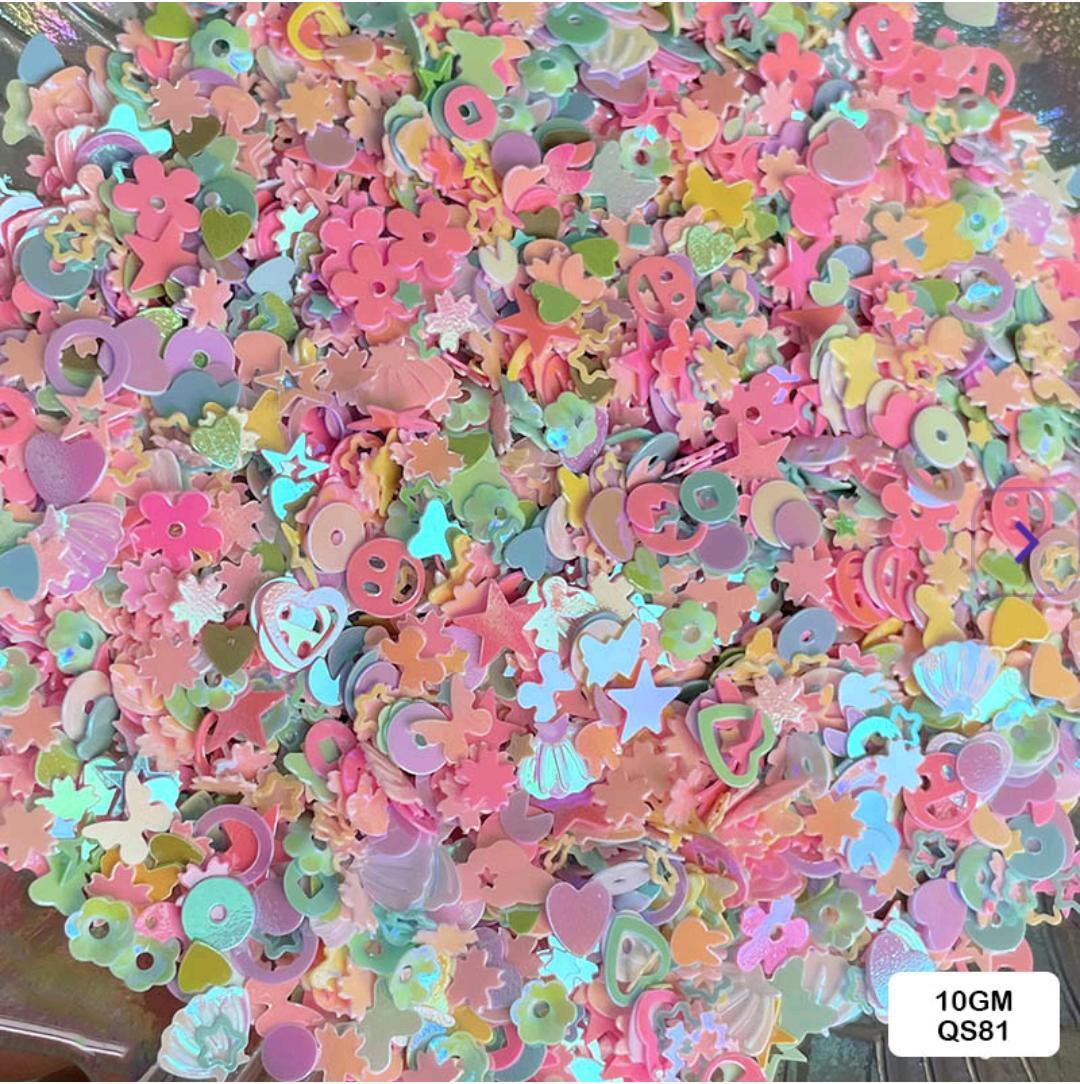 Qs81 Multi Mix 10Gm Sequins