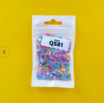 Qs81 Multi Mix 10Gm Sequins