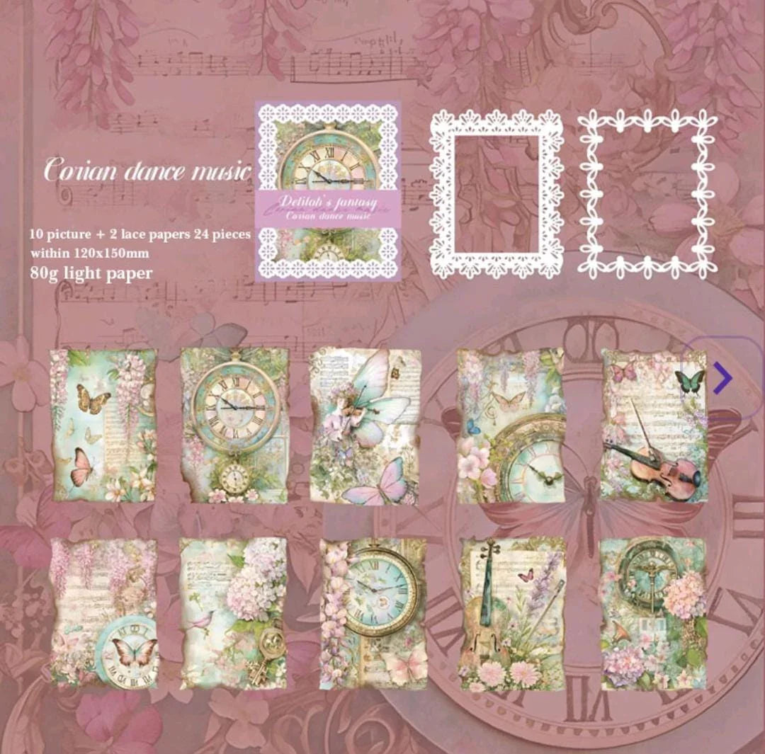 Wzxcklawq005 Delier Deco Paper 24 Sheets 120X150Mm