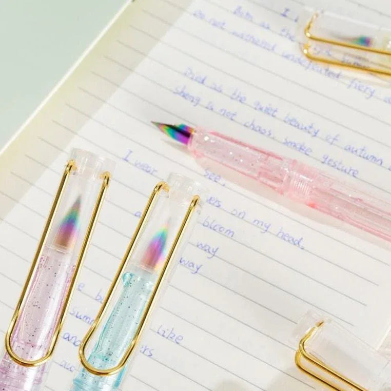 – Dreamy Pastel Premium Fountain Pen Set | Smooth Rainbow Nib, Comfortable Grip & Extra Ink Cartridges