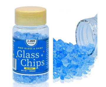 Jags Glass Chips 100GMS Sky Blue JGC101