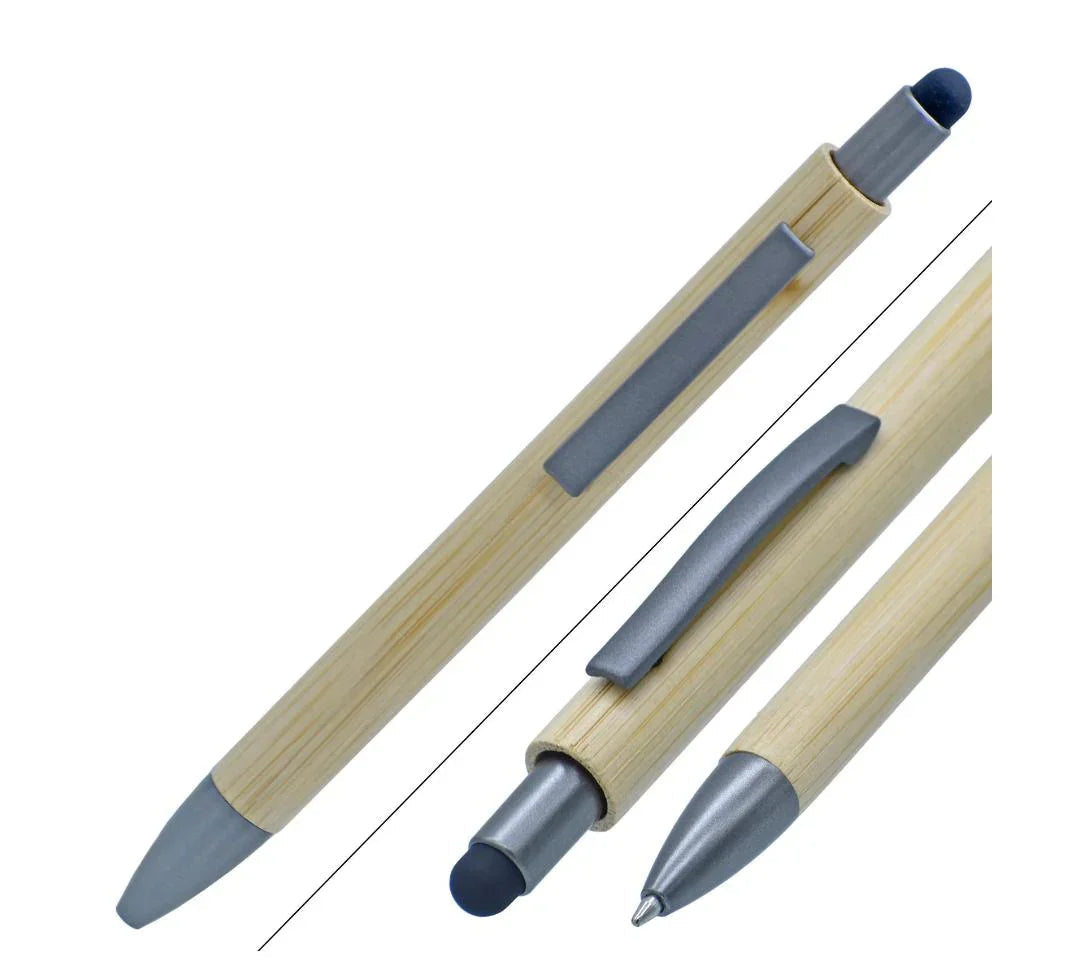 Ball Pen Wooden Finish Plastic With Mobil Touch BPWF00