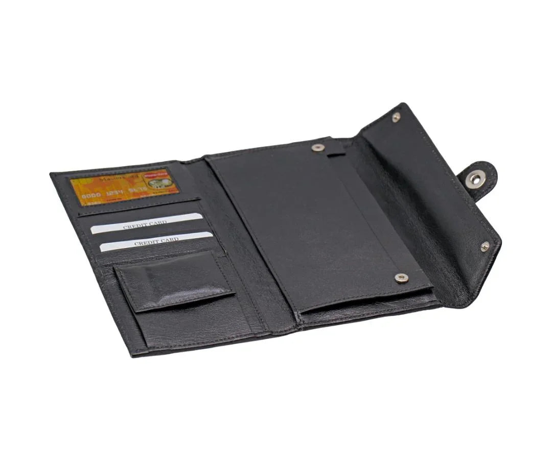 Leatherette Passport Holder Black PH07LTBK