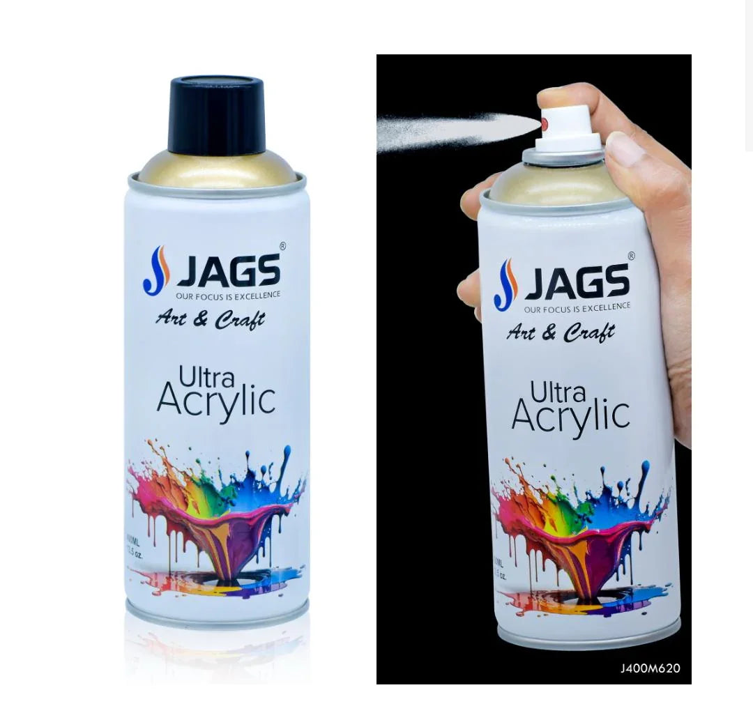 Jags Spray Ultra Acrylic 400ml Metalic Gold 620 J400M620