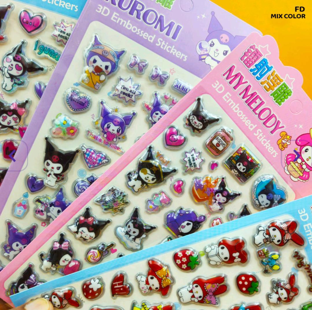 Fd 3D Embossed Kids Cartoon Stickers (Fd)
