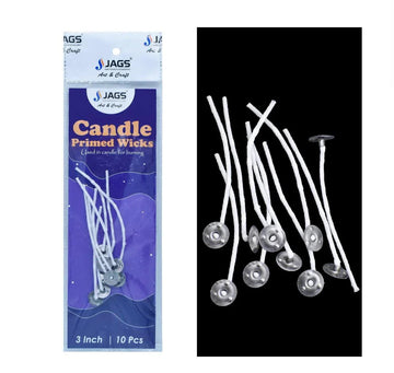 Candle Primed Wicks With Tab 3 Inch Pack OF 10Pics CPWW00