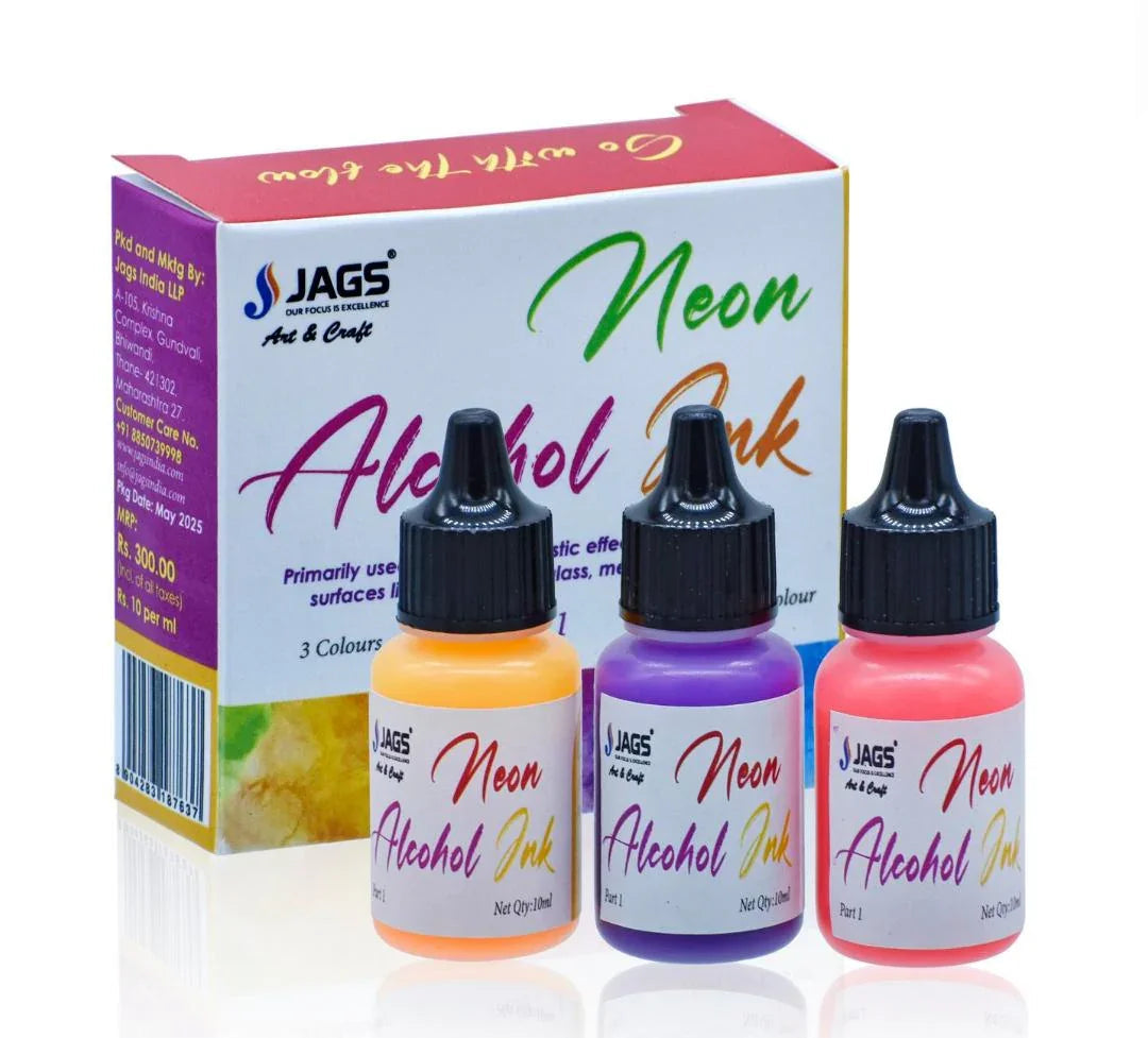 Jags Alcohol Ink Neon Color Set Of 3 Pcs Part 1 JANC01