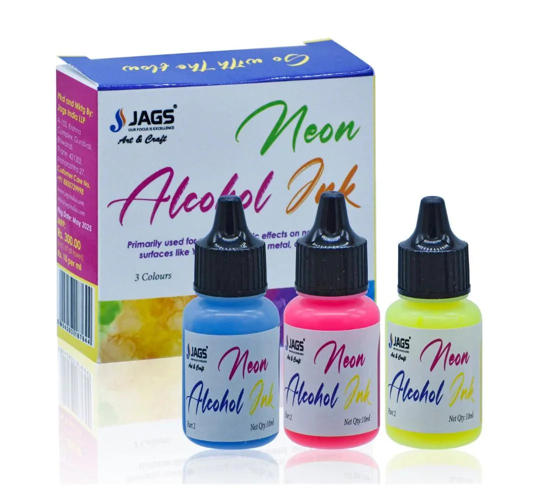 Jags Alcohol Ink Neon Color Set Of 3 Pcs Part 2 JANC02