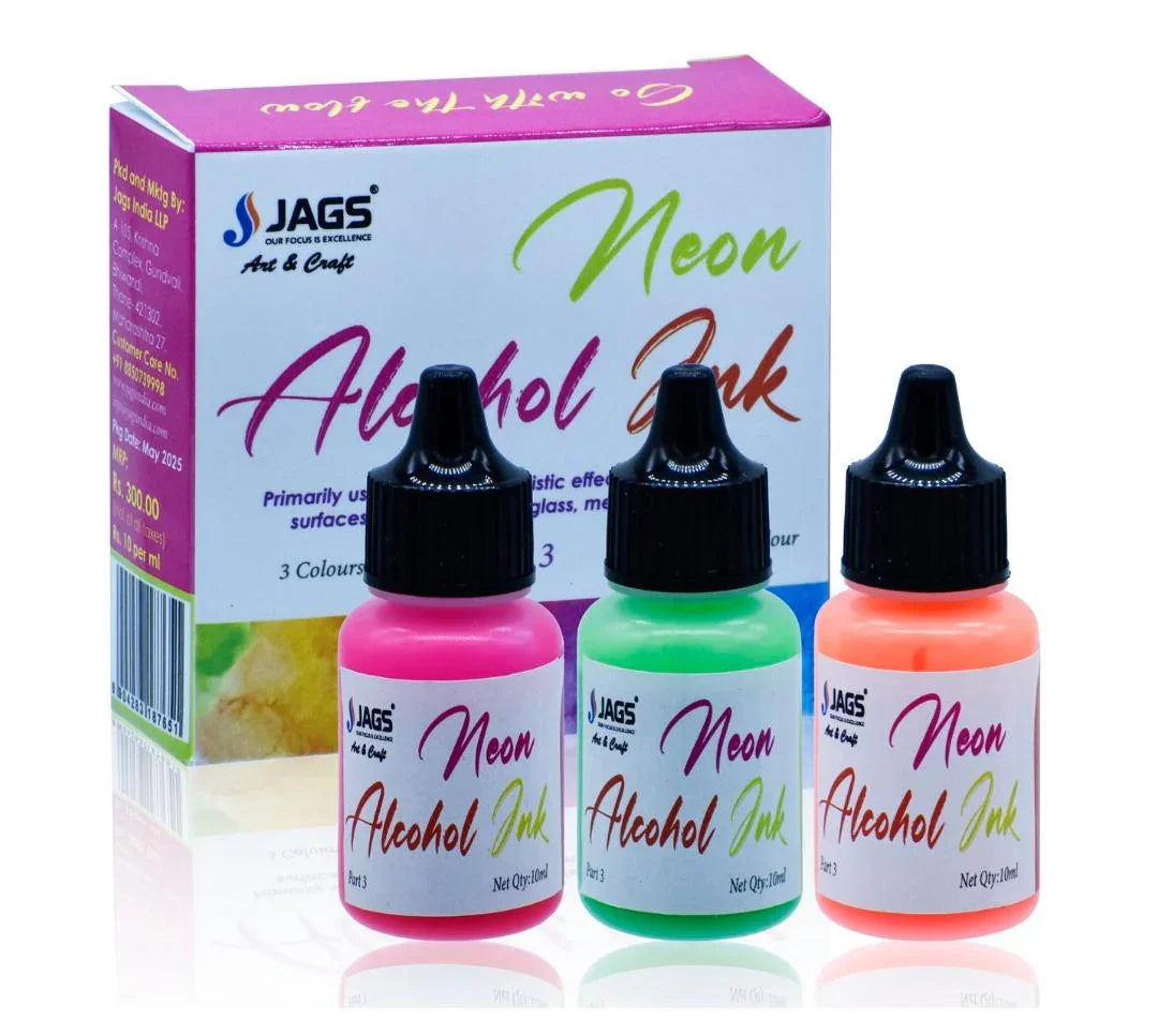 Jags Alcohol Ink Neon Color Set Of 3 Pcs Part 3 JANC03