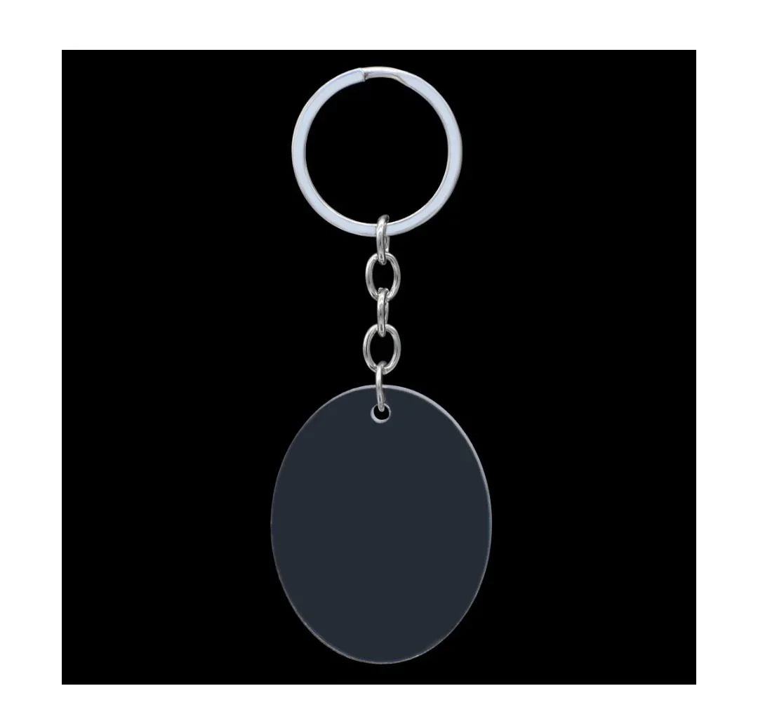 Acrylic Clear Keychain Set Of 5 Pcs With Ring AKSO00