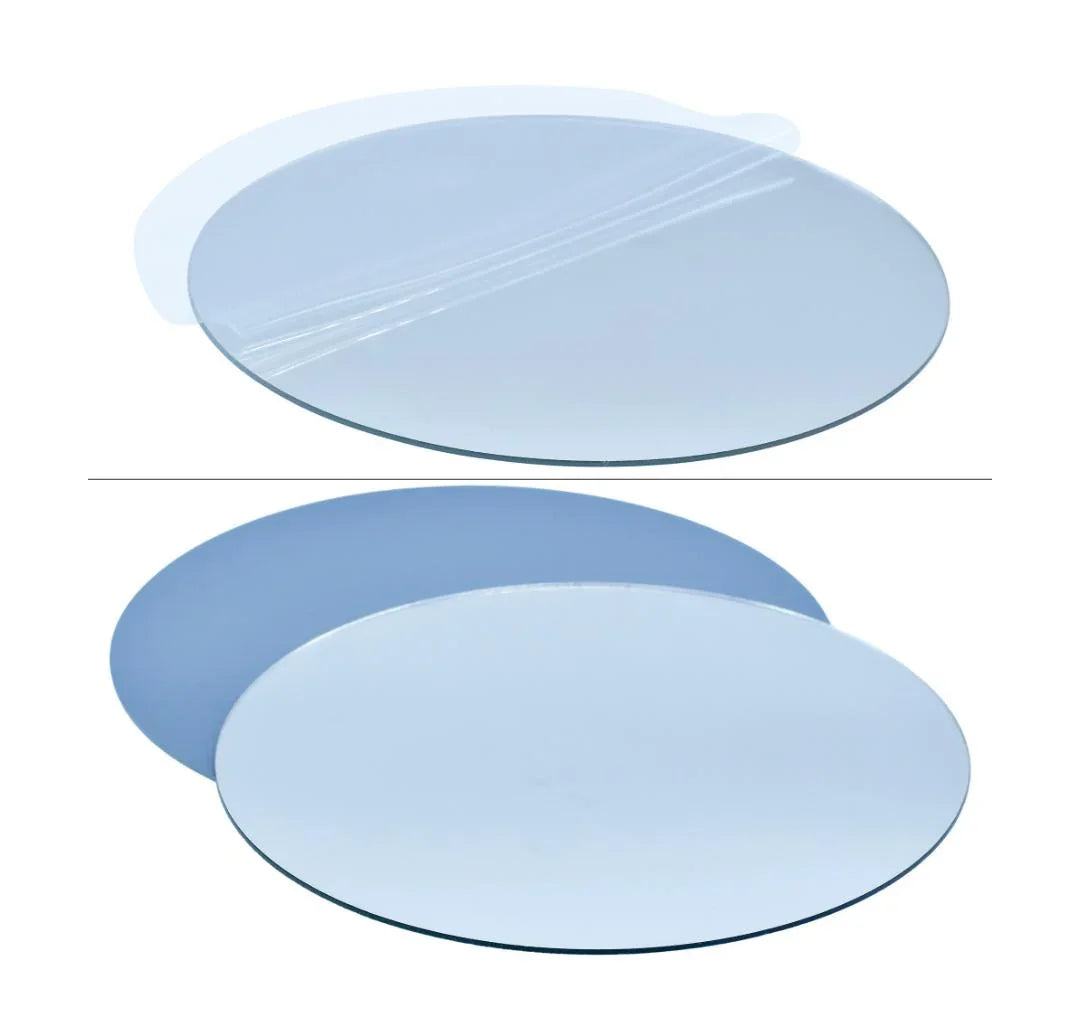 Acrylic Mirrors Round Silver 6 Inch Set 2 Pics AMRS04