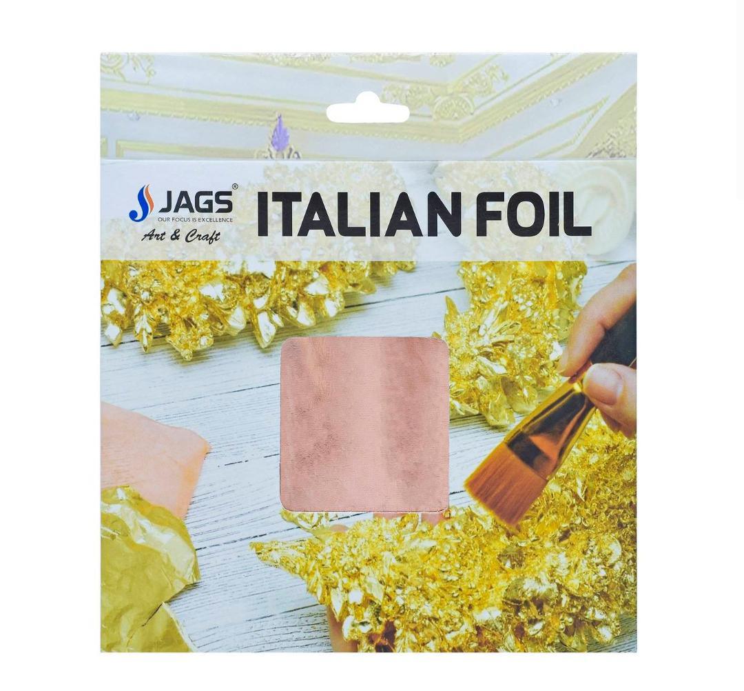 Jags Gilding Italian Foil 5.5X5.5 Inch Rose Gold JGIF04