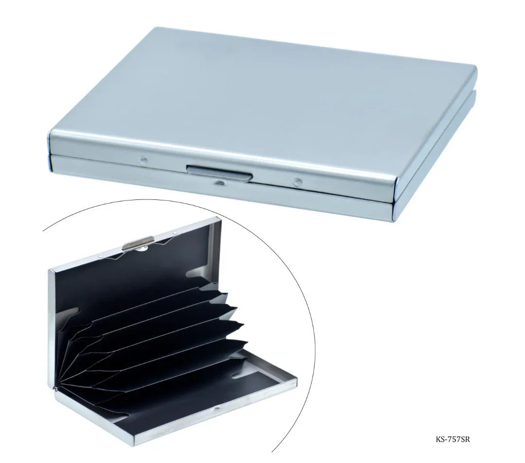 Card Holder Push Silver KS-757SR