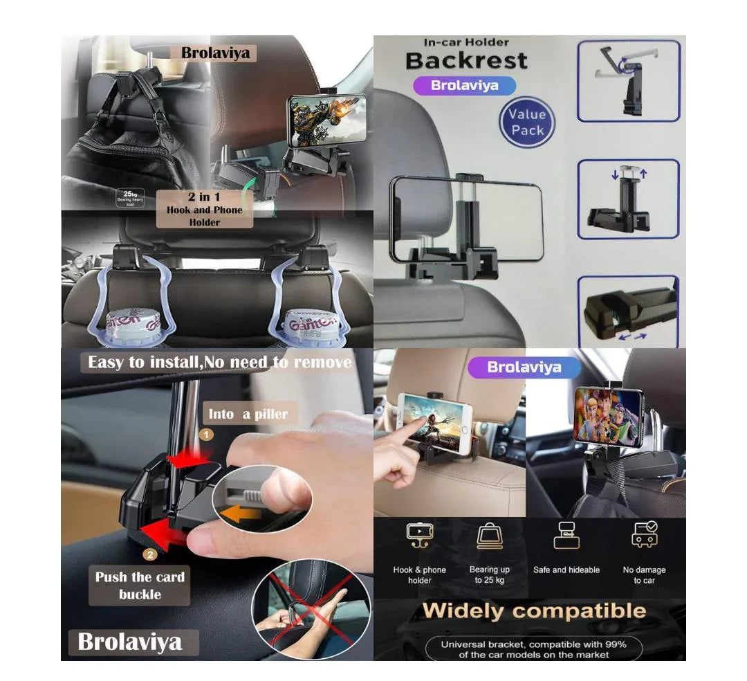 Mobile Holder In Car Holder Backrest K336