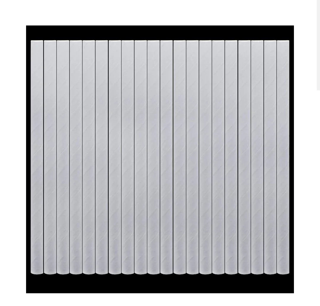 Jags Paper Straw White Plain 20Pcs 10MM JPSW10MM
