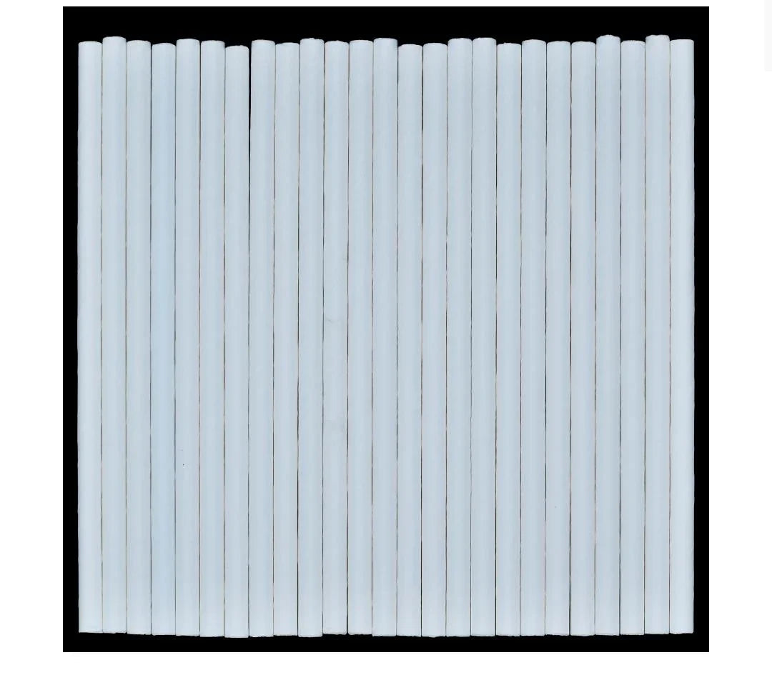 Jags Paper Straw White Plain 50Pcs 6MM JPSW6MM