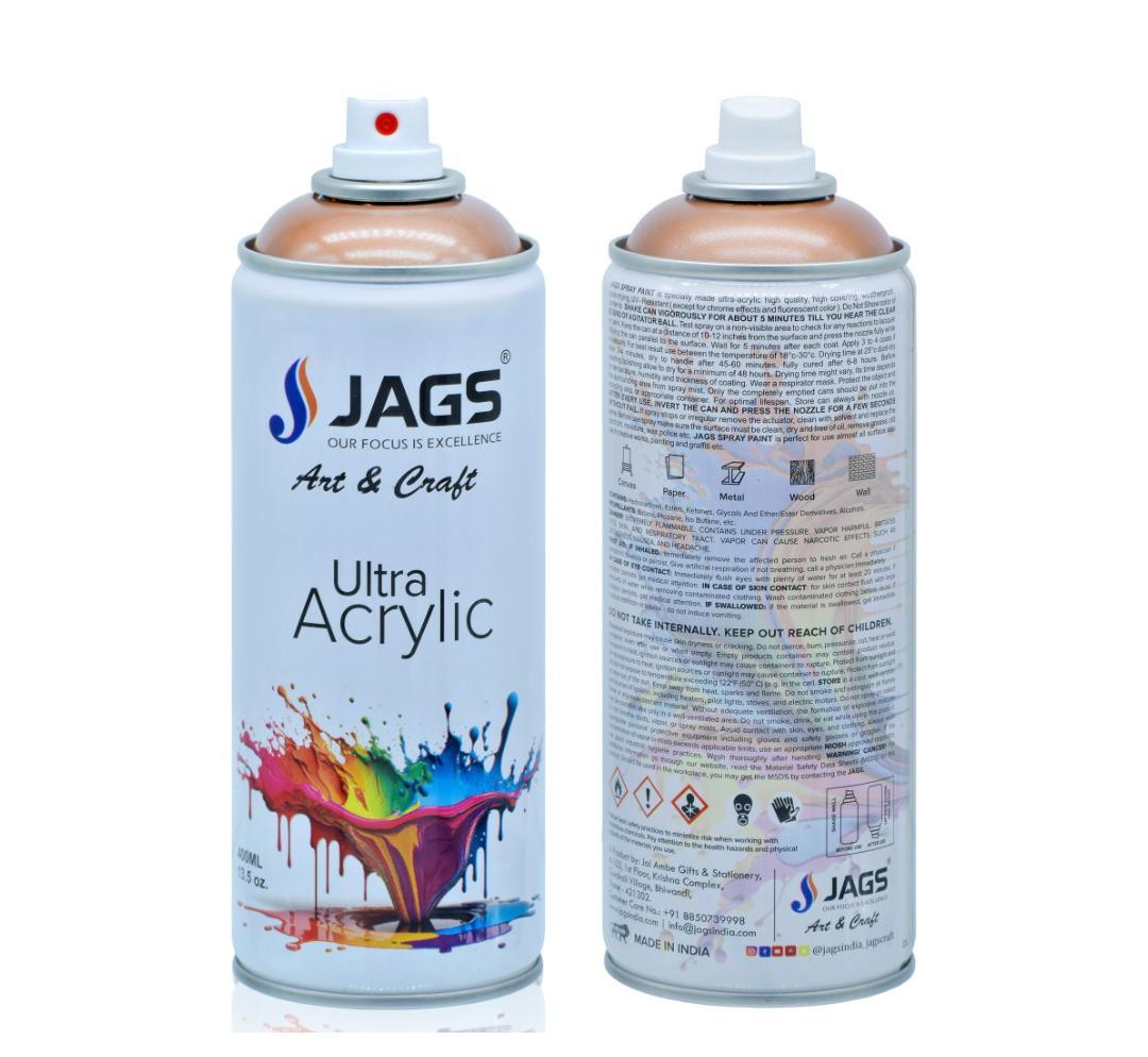 Jags Spray Ultra Acrylic 400ml Metalic Copper 622 J400M622