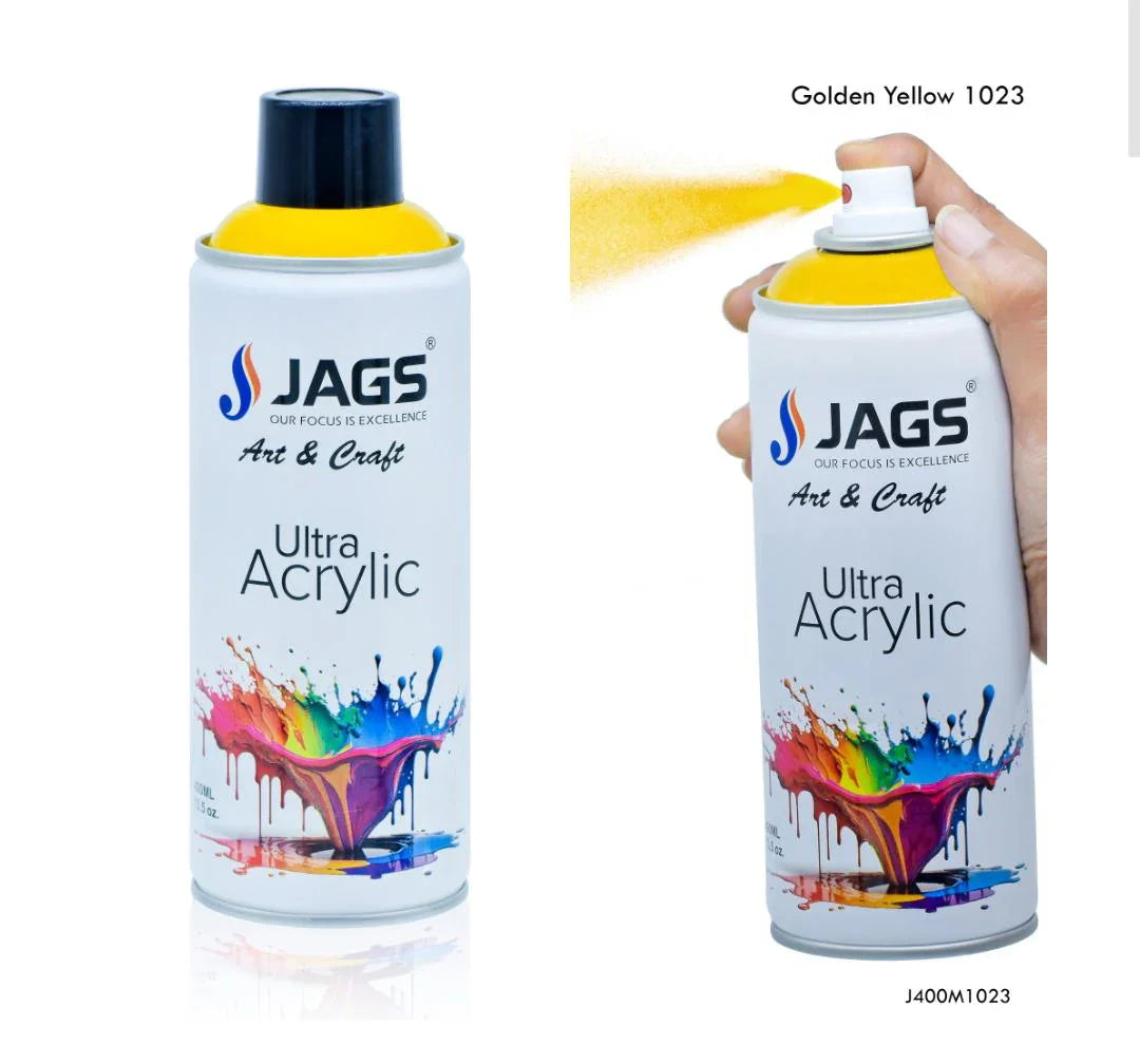 Jags Spray Ultra Acrylic 400ml Golden Yellow 1023 J400M1023