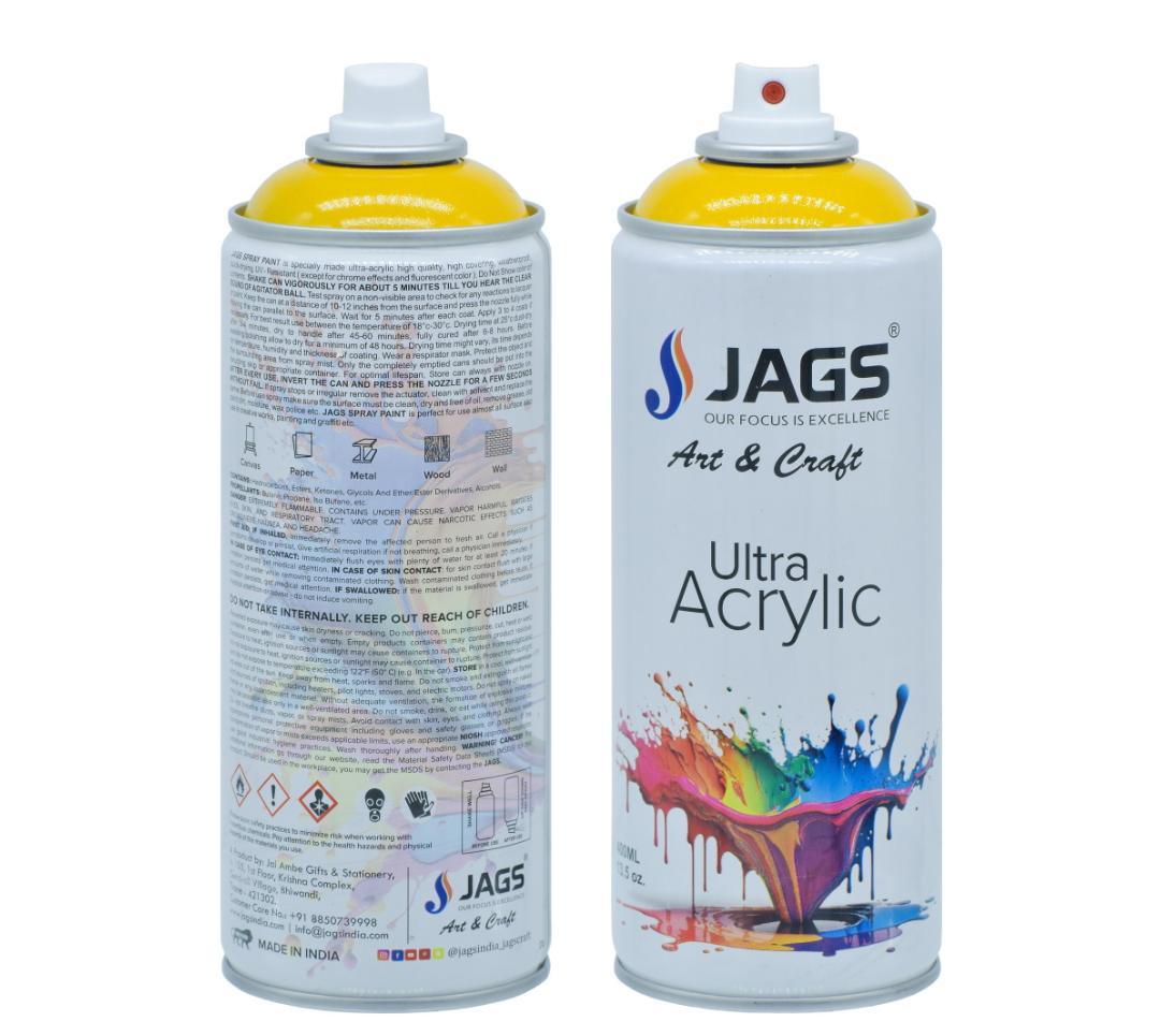 Jags Spray Ultra Acrylic 400ml Golden Yellow 1023 J400M1023