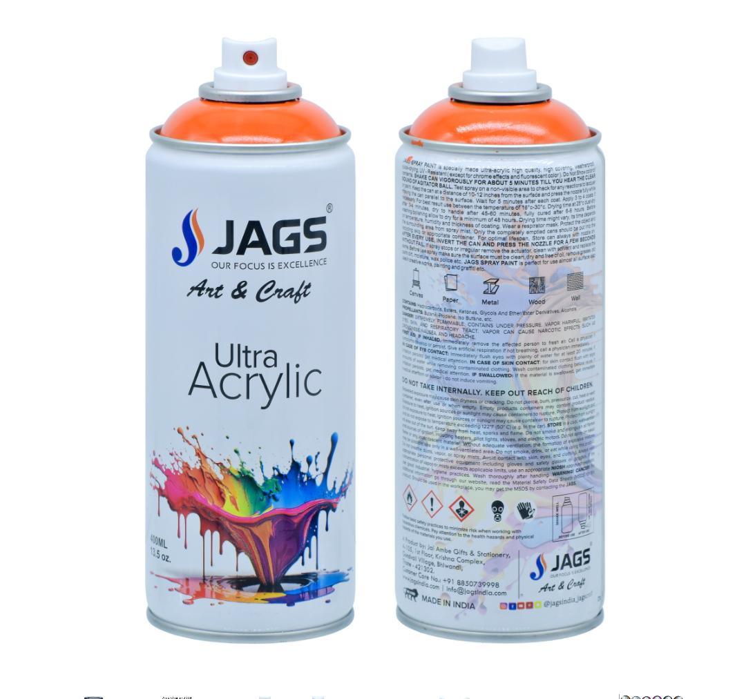 Jags Spray Ultra Acrylic 400ml Agro Orange 2004 J400M2004